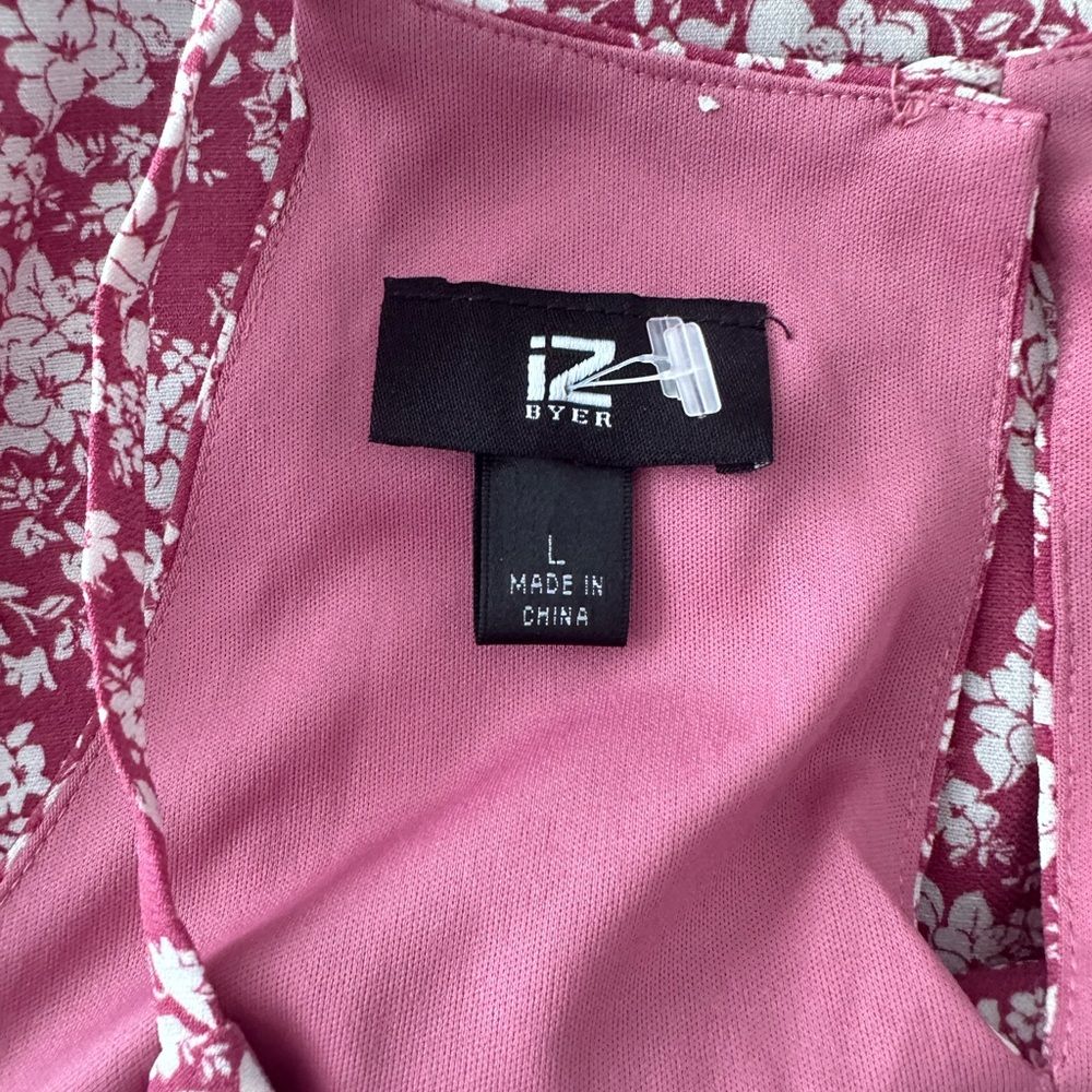 Iz Byer Pink and White Floral Dress - Picture 4 of 5